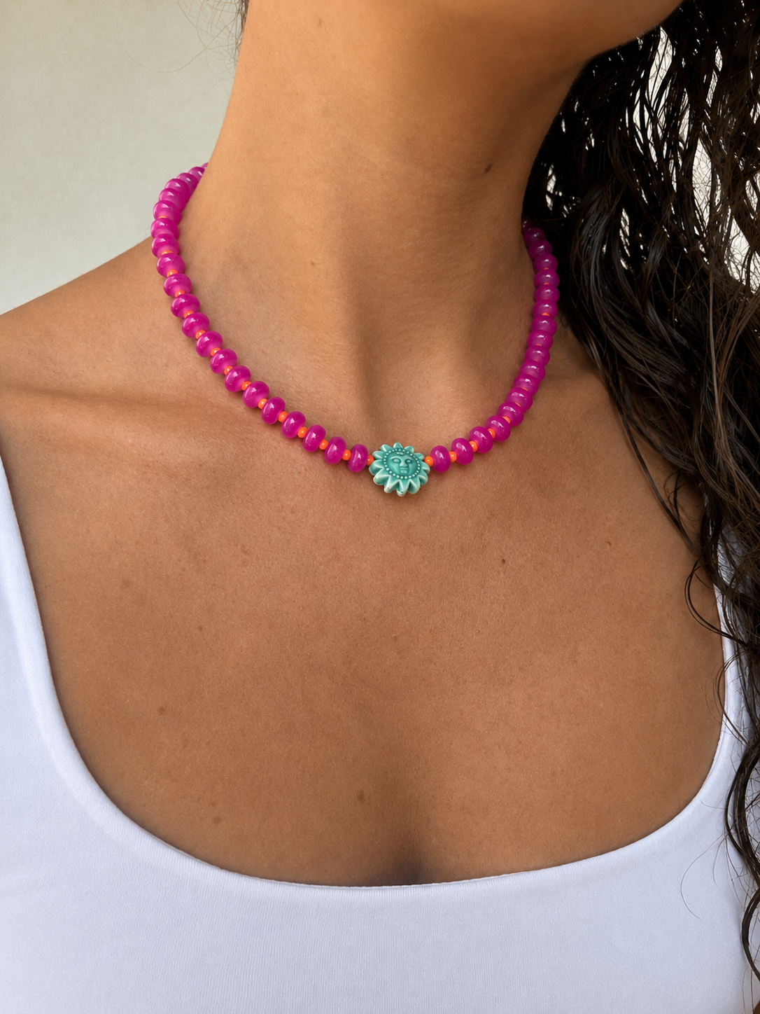 Collier SUNNEA Fushia
