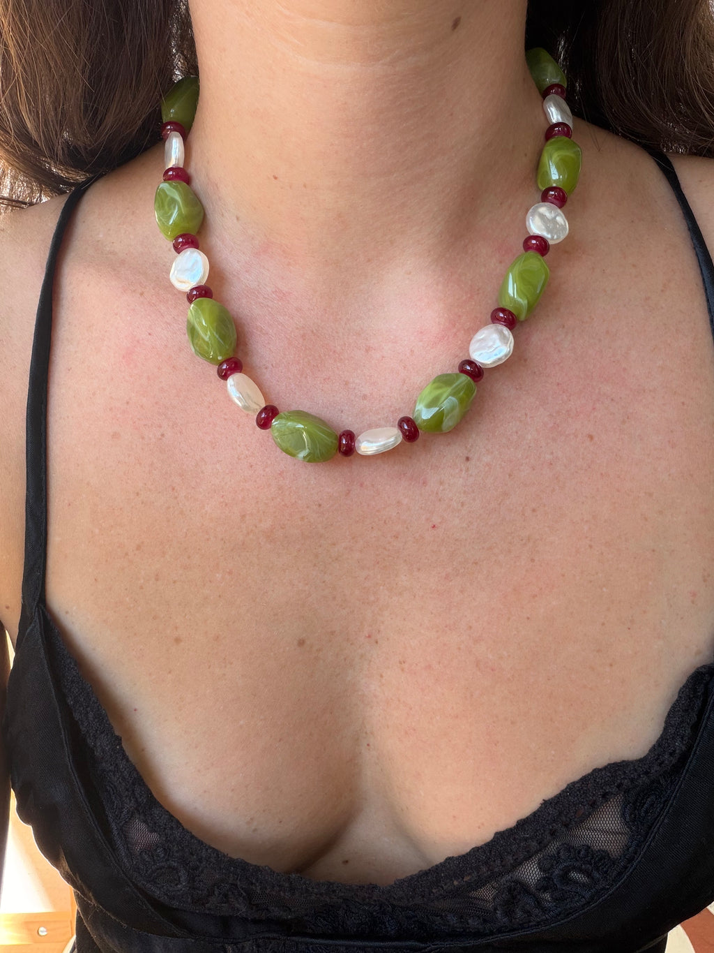Collier Matcha Strawberry