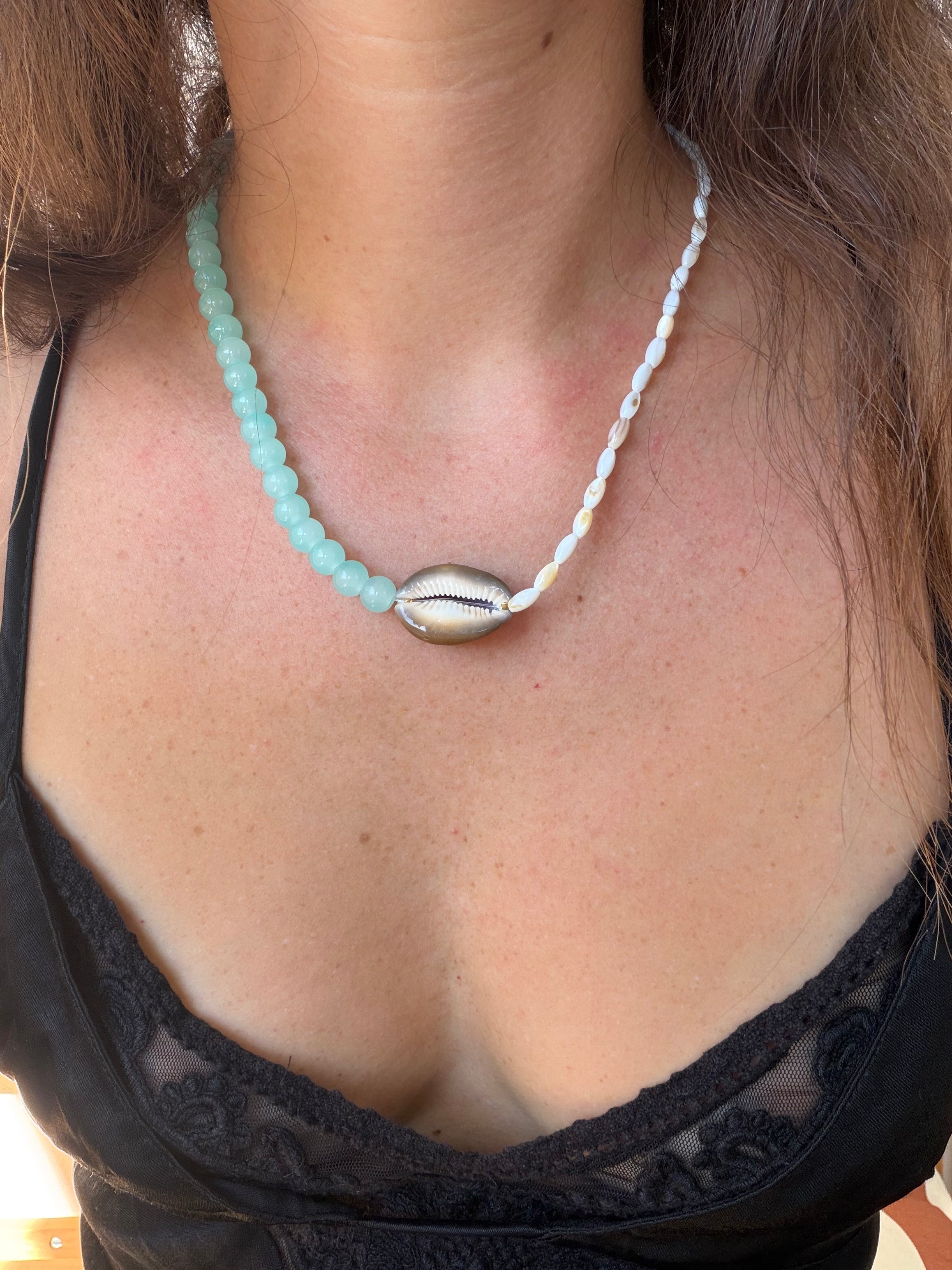 Collier Big Cauri Turquoise