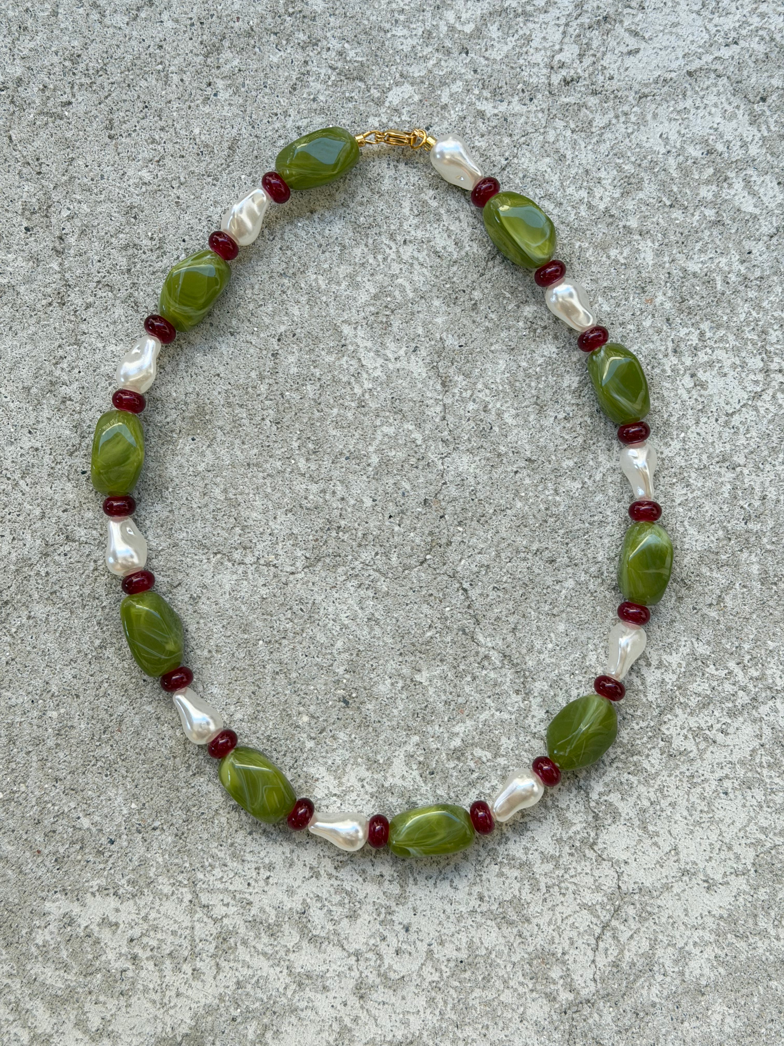 Collier Matcha Strawberry