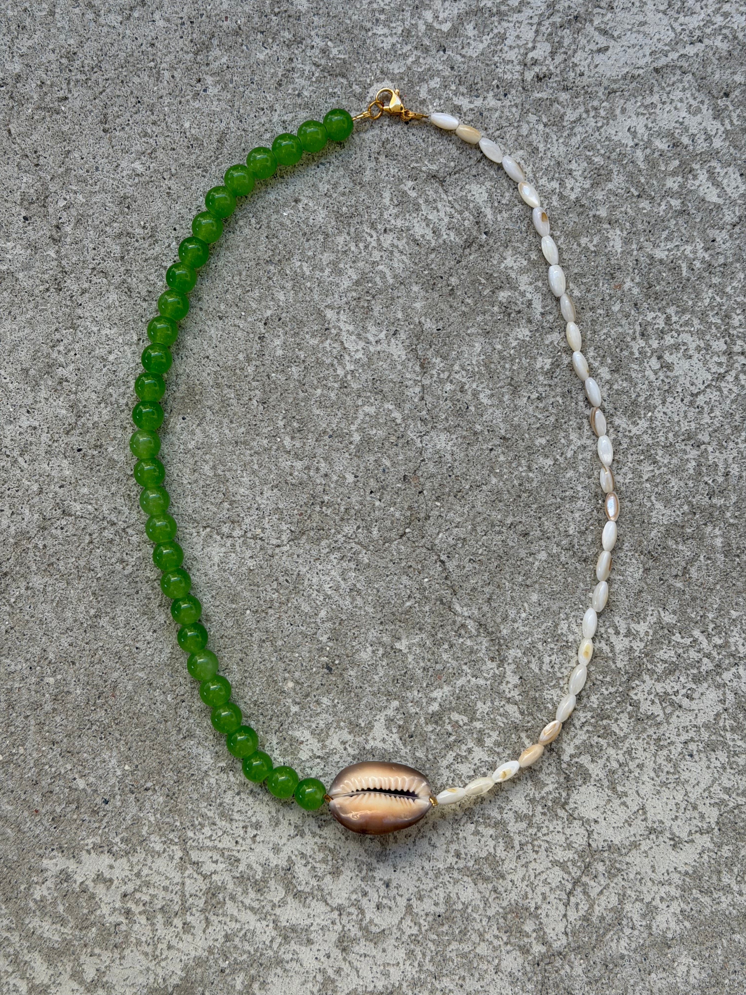 Collier Big Cauri Vert